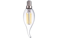 Лампа светодиодная нитевидная прозрачная свеча на ветру СW35 7 Вт 6500 К Е14 Фарлайт*50шт