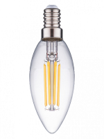 Лампа светодиодная нитевидная прозрачная свеча С35 11 Вт 6500 К Е14 Фарлайт*50шт