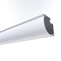 08-04 Профиль алюминиевый для светодиодной ленты, анод., угловой с широким рассеивателем, накладной, серебро, 16х16мм, 2м, шир. ленты до 10мм, индивид