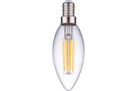 Лампа светодиодная нитевидная прозрачная свеча С35 7 Вт 6500 К Е14 Фарлайт*50шт